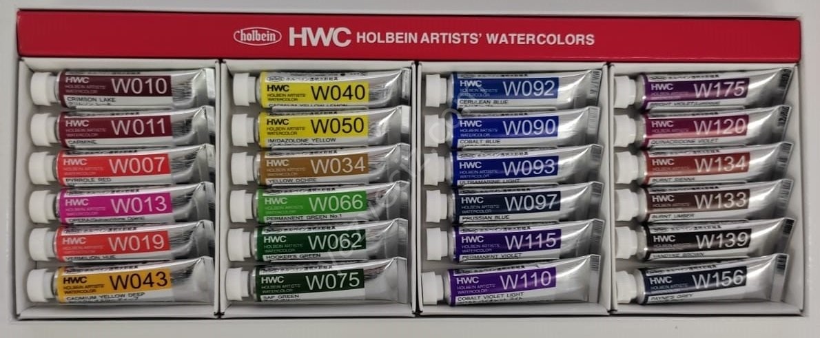 Holbein 24'lü 5 ml Profesyonel Botanik Art Sulu Boya Seti
