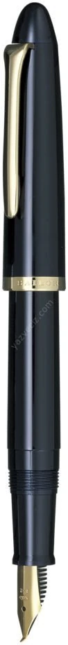 Sailor 1911 Fude De Mannen, Altın Kaplama Uç,Siyah Dolma Kalemi