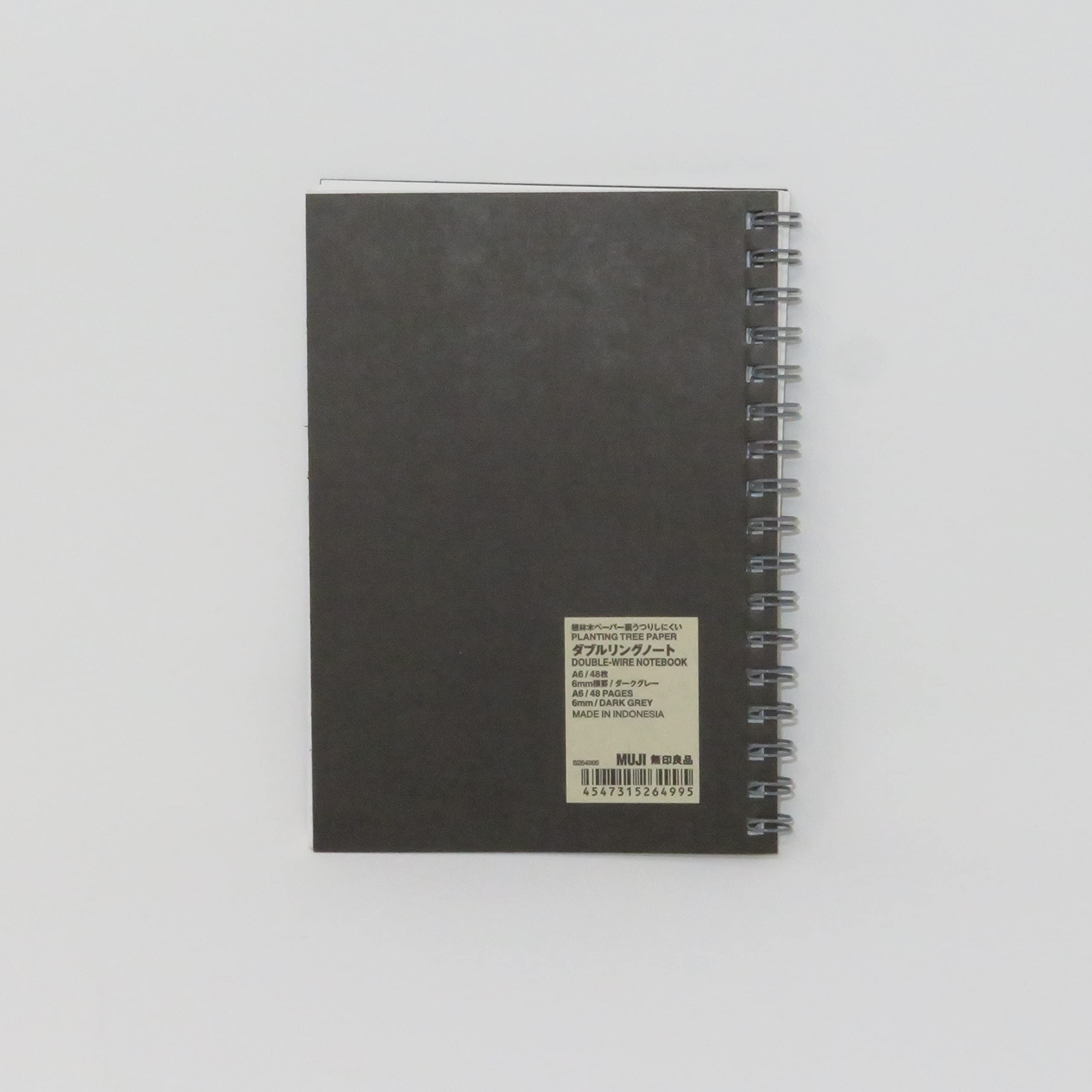 MUJI Çift Halkalı Defter A6 6㎜ 48 Sayfa