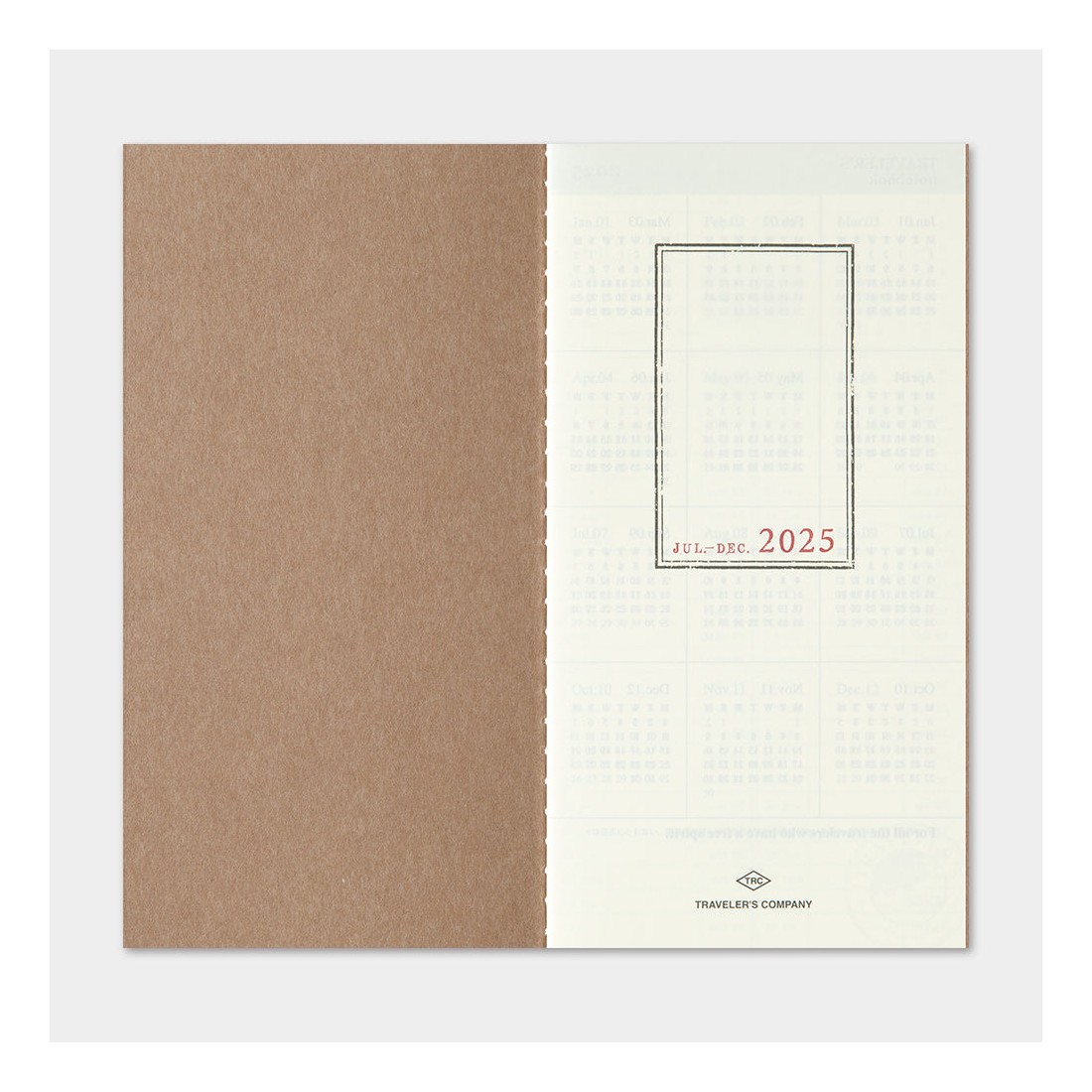 Traveler's Company Noteboook 2025 - refill defter