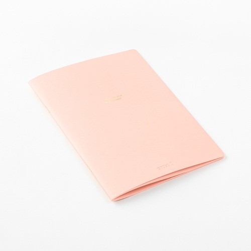 Midori Notebook <A5> Color Dot-colored Pink (Noktalı Pastel Renkler Yapraklı Defter)