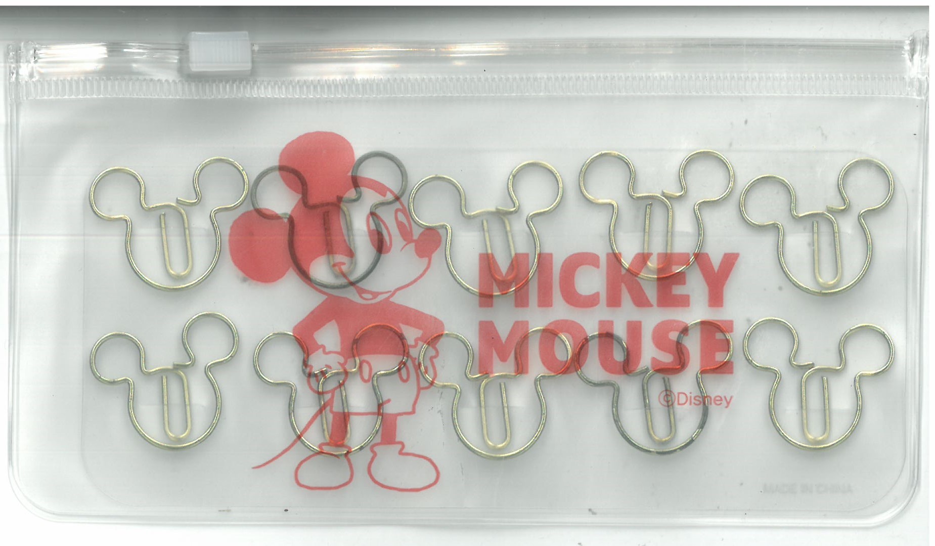 Orjinal Kore Disney Mickey Mouse Çantalı Ataç - Red