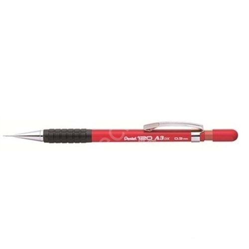 Pentel 120 A3DX 0.3 mm Mekanik Kurşun Kalem Kırmızı A313 Versatil kalem
