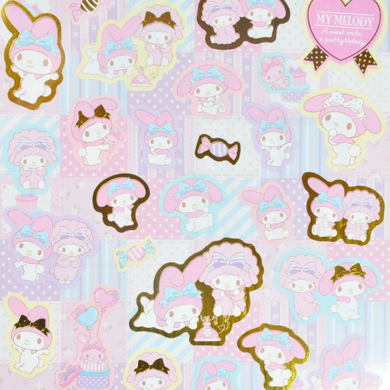 Japon Sanrio My Melody Sınırlı Sayıda Sticker Çıkartma