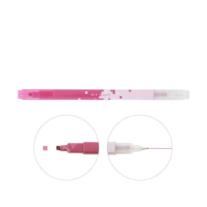 KAMPANYALI DOT E PEN PİKSEL SÜSLEME KALEMİ, ÇİFT UÇLU, GÜL PEMBE