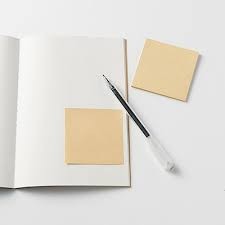 Muji Yapışkan not kağıdı Post - it  75mm x 75mm Doğal  renk 30 yaprak