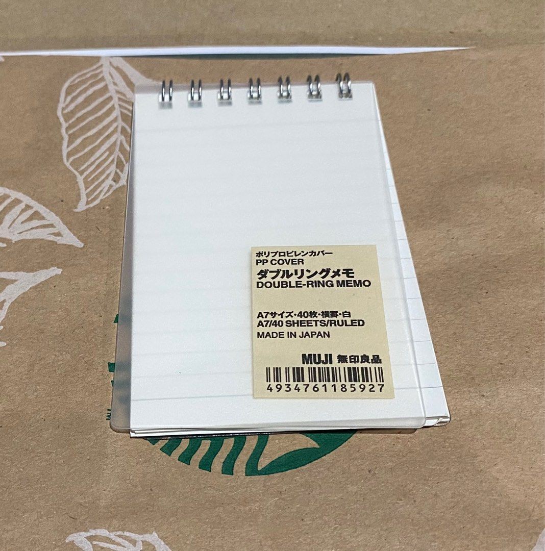 Muji Çizgili Not Defteri Duoble Ring Memo 10cm * 7 cm