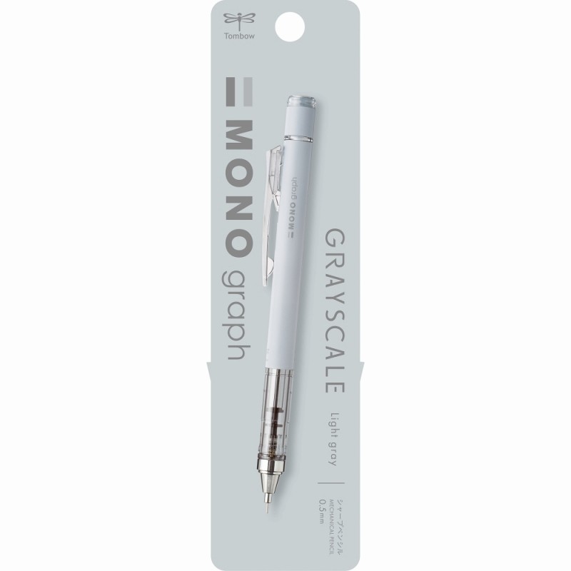 Tombow Pencil MONO Graph Mekanik Kurşun Kalem 0.5mm GRYSCALE Serisi Açık Gri