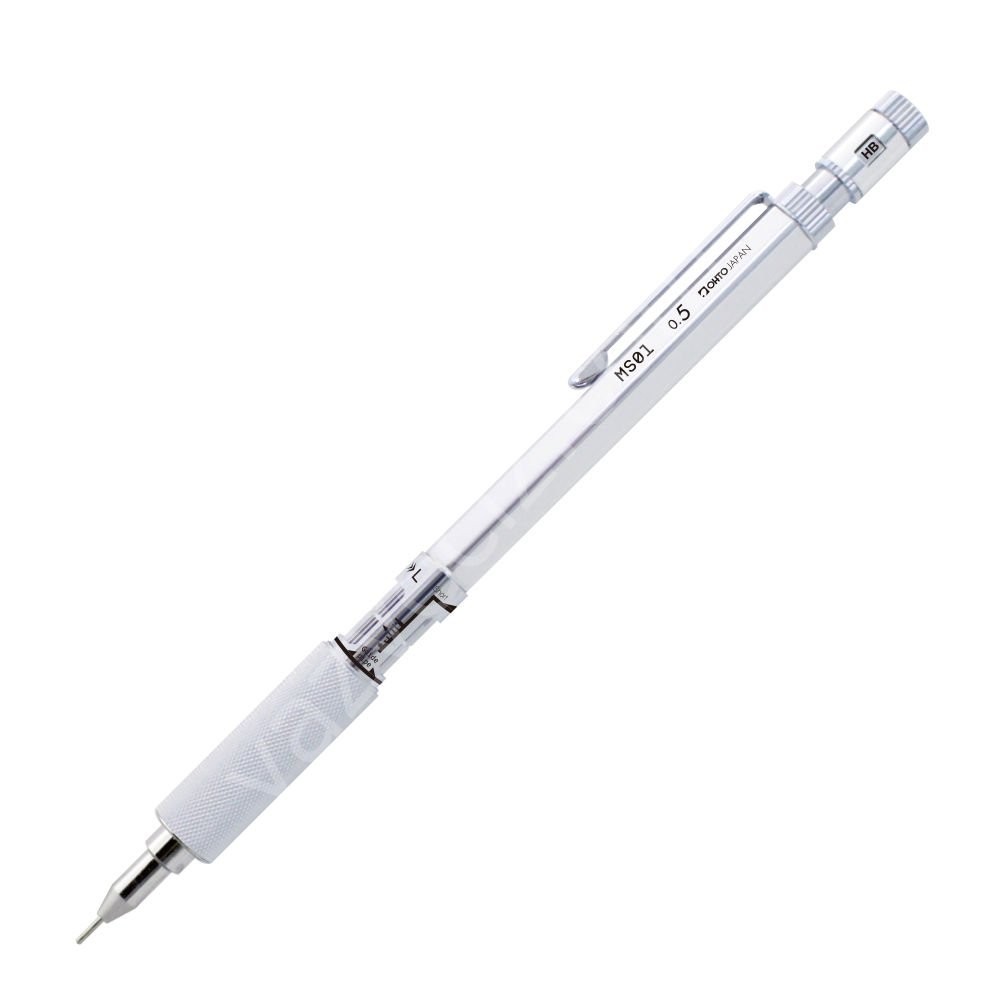 KAMPANYALI Ohto Mechanical pencil 05mm Versatil Kalem  Silver MS01