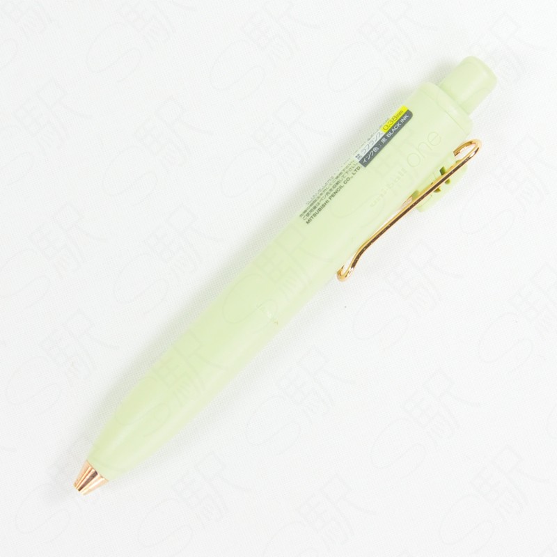  Uniball One P 0.38mm Amber Rengi Pembe Altın Klips