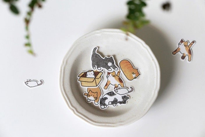 Kore Suatelier Cereal Stickers, Çıkartma – 304 cats