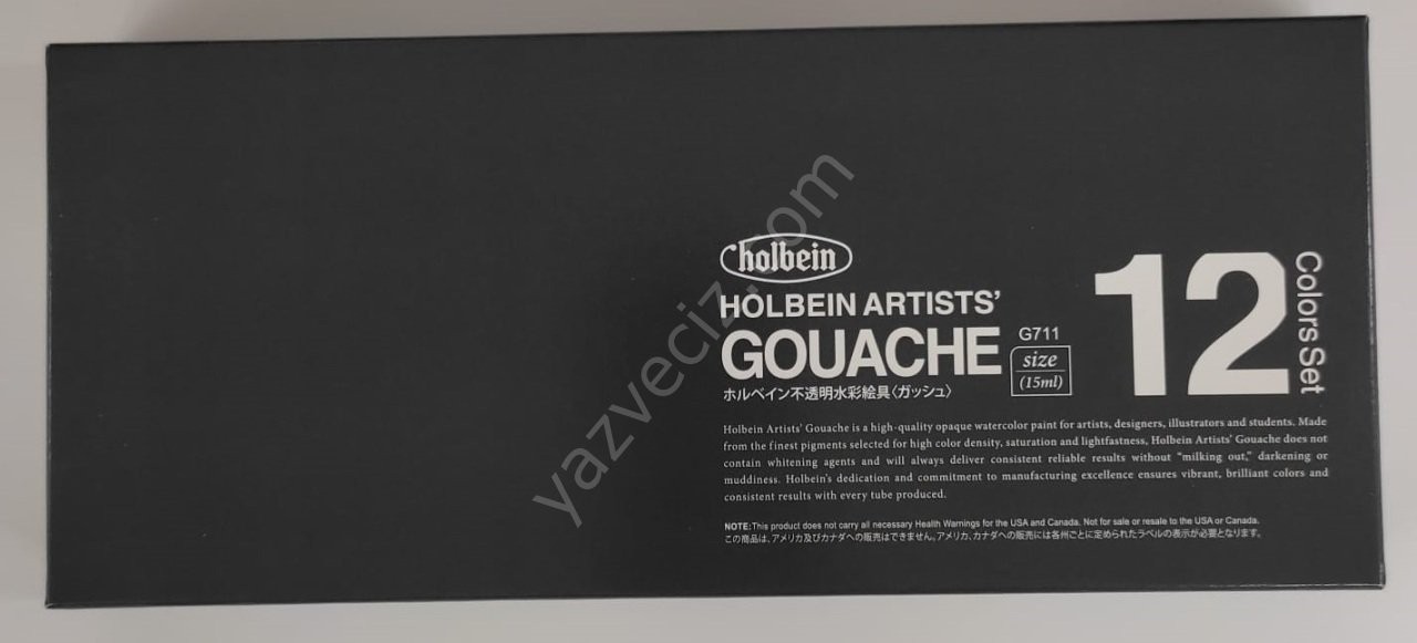 Holbein Profesyonel 12'li  15 ml Artıst Guaj Boya Seti