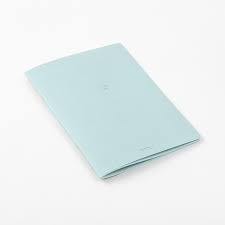 Midori Notebook <A5> Color Dot-colored Blue (Noktalı Pastel Renkler Yapraklı Defter)