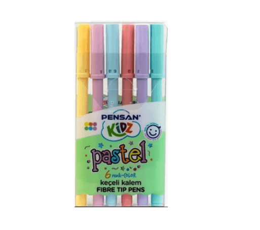 Pensan Kidz 6 Renk Pastel Keçeli Kalem