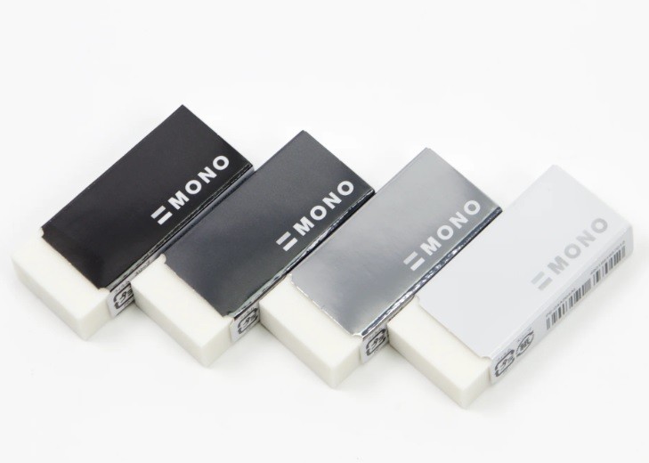 Tombow Pencil MONO Silgi GRAYSCALE Serisi [PE-04A704AL] - Açık Gri