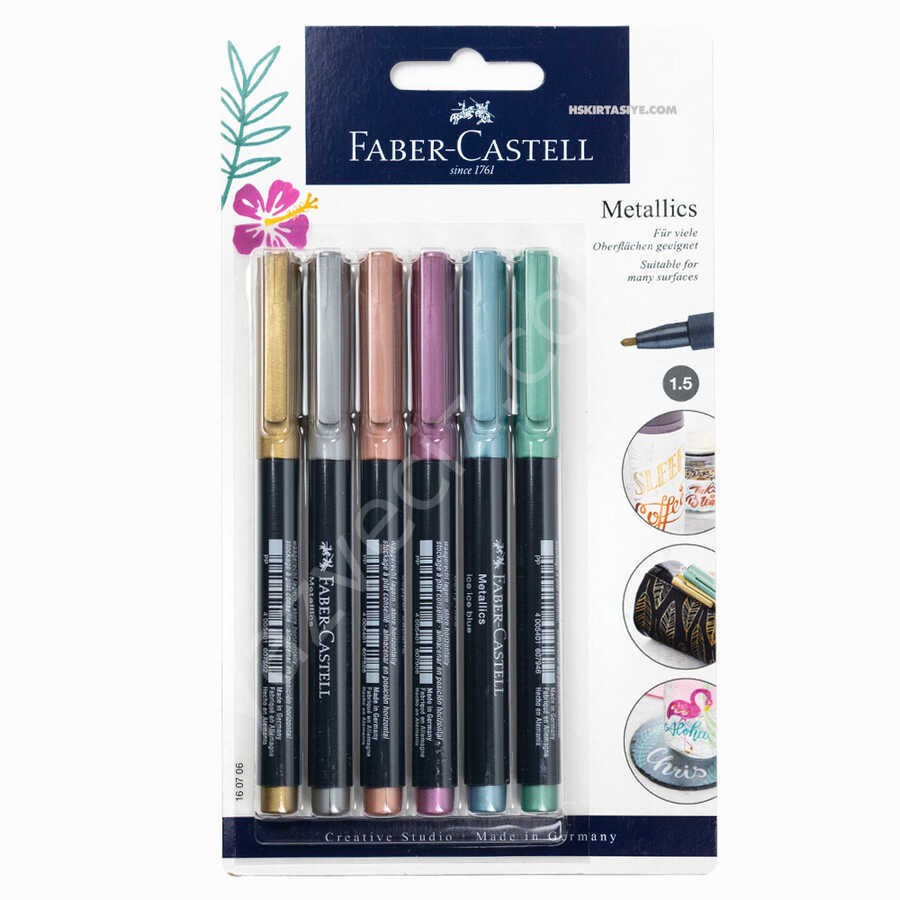 Faber Castel 6'lı Metalik Marker 1.5 mm