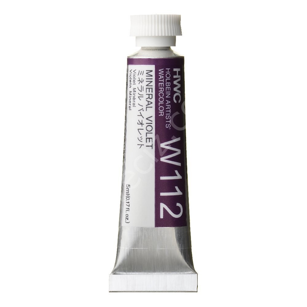 Holbein Profesyonel Tüp Şeffaf Suluboya 5 ml Mıneral Vıolet  W112 (B Serisi)