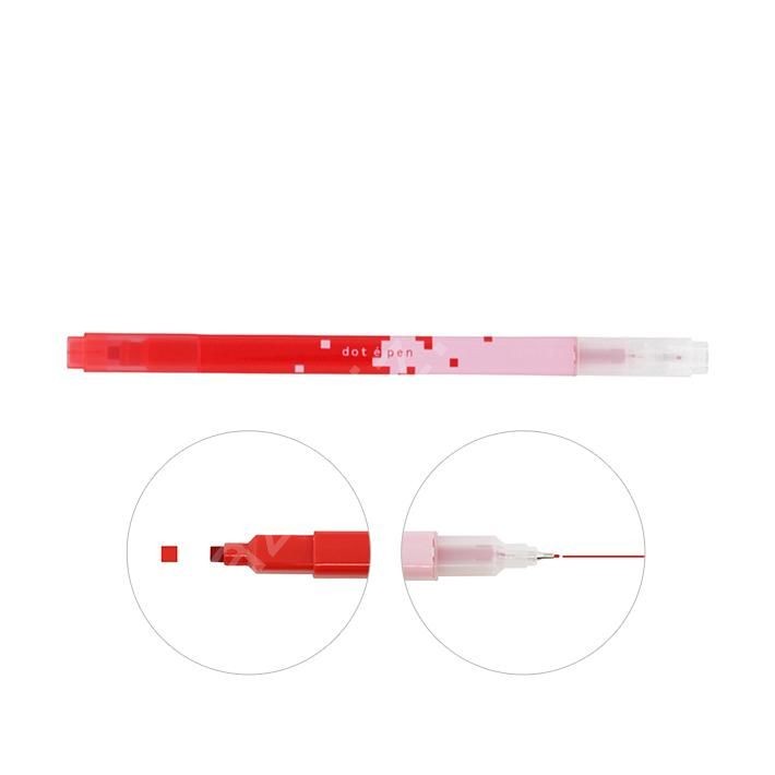 KAMPANYALI DOT E PEN PİKSEL SÜSLEME KALEMİ, ÇİFT UÇLU, KIRMIZI
