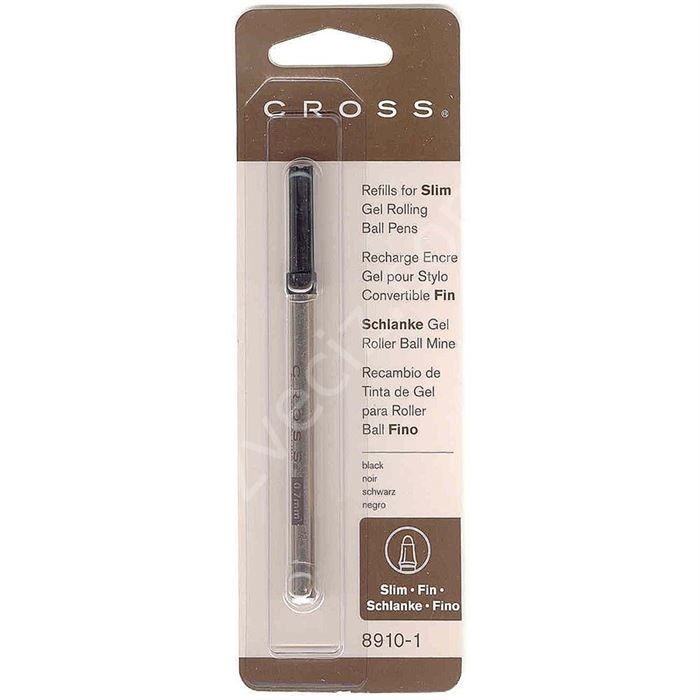 Cross Tükenmez Kalem Yedeği, refill for SlimGel Rolling Ball Pens,Archival Ink,8910-1 Siyah Renk