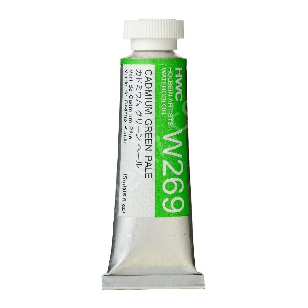 Holbein 15 ml Profesyonel Tüp Suluboya Cadmium Green Pale (W269) C Serisi