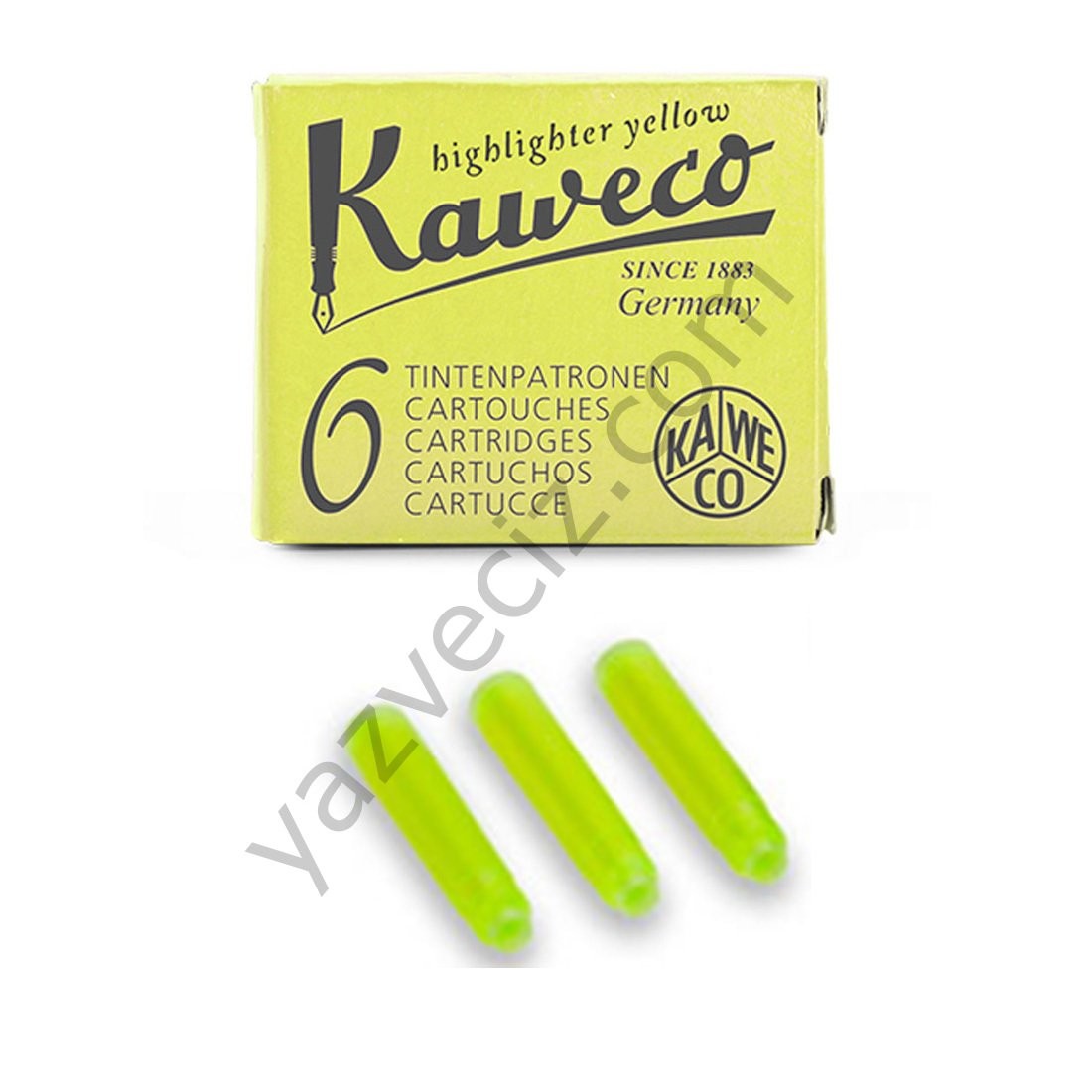 Kaweco Dolma Kalem Kartuşu Sarı