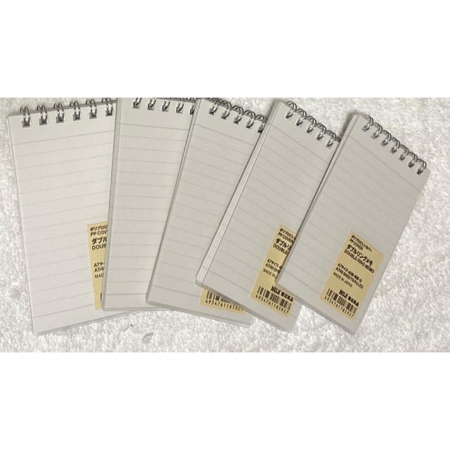 Muji Çizgili Not Defteri Duoble Ring Memo 10cm * 7 cm
