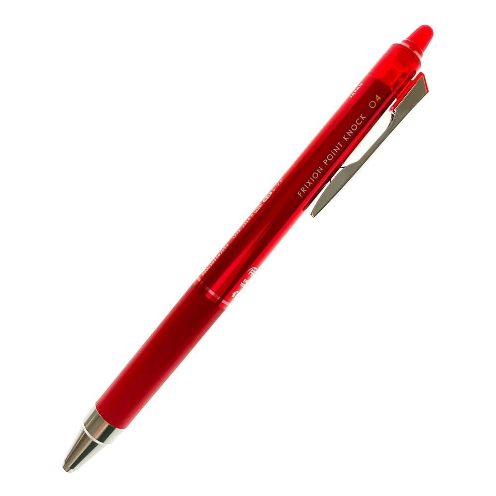 Pilot Corporation Frixion Point Knock 0.4 mm Tükenmez Kalem - Kırmızı