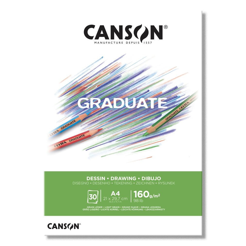 Canson Graduate Mezun Çizimi 160 Gr  A4  Çizim Defteri