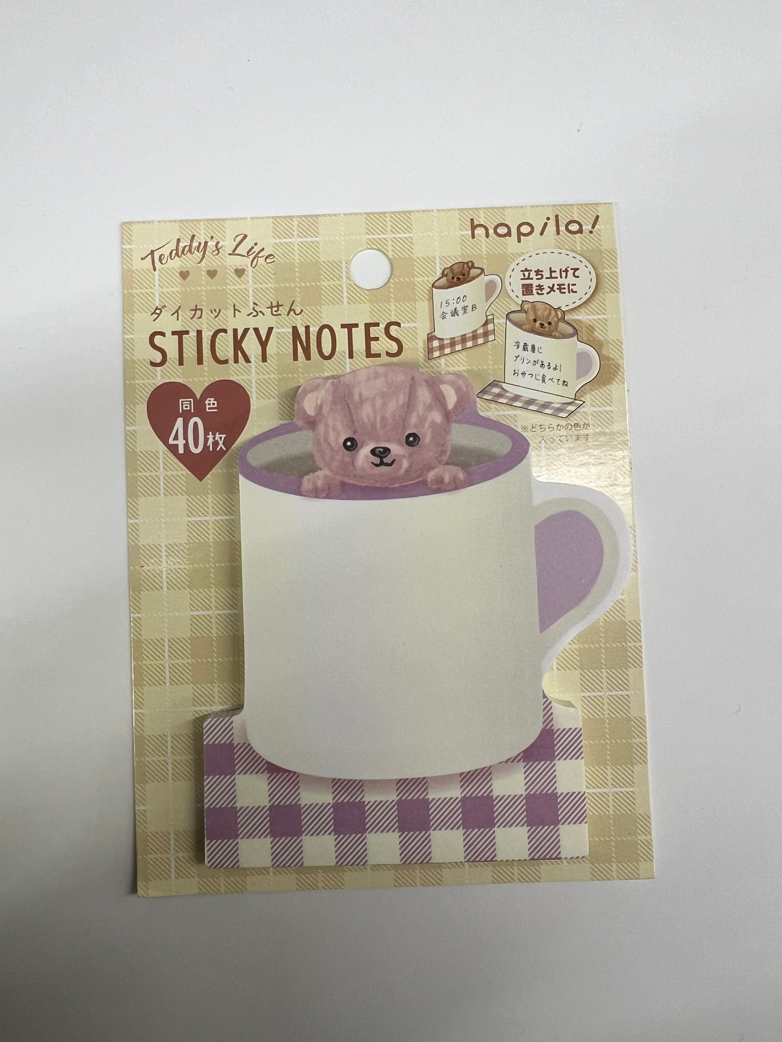 Teddy's Life Sticky Notes Post-it Notluk