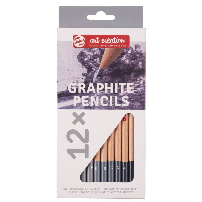 Talens Art Creation Graphite Pencils Dereceli Çizim Seti 12'li