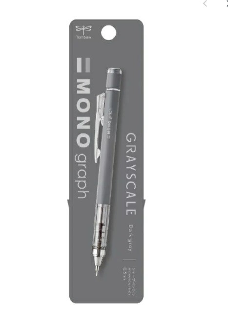 Tombow Pencil MONO Graph Mekanik Kurşun Kalem 0.5mm GRYSCALE Serisi Koyu Gri