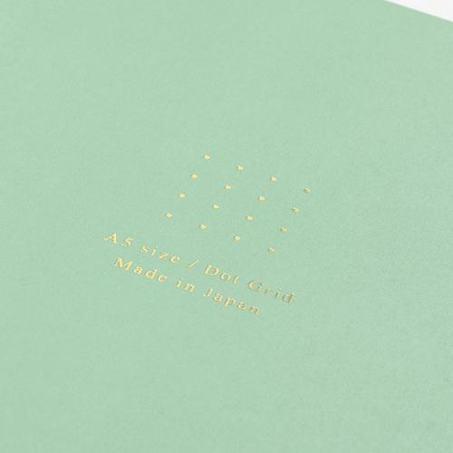 Midori Notebook <A5> Color Dot-colored Green (Noktalı Pastel Renkler Yapraklı Defter)