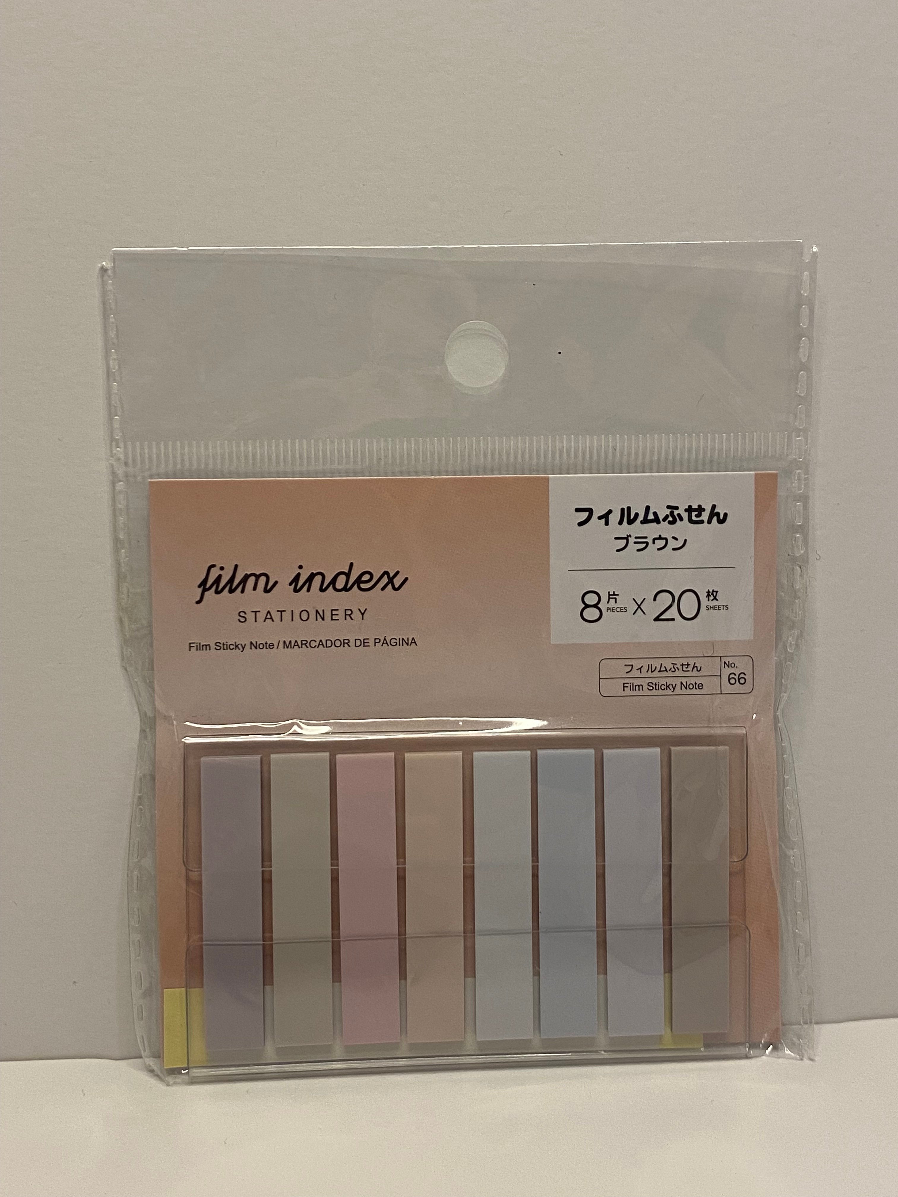 Film Yapışkanlı Not Tutturucu - Açılır Tip  - 8 Farklı Renk * 20 Yaprak - Soft Renkler  4,5 cm * 0,9 mm
