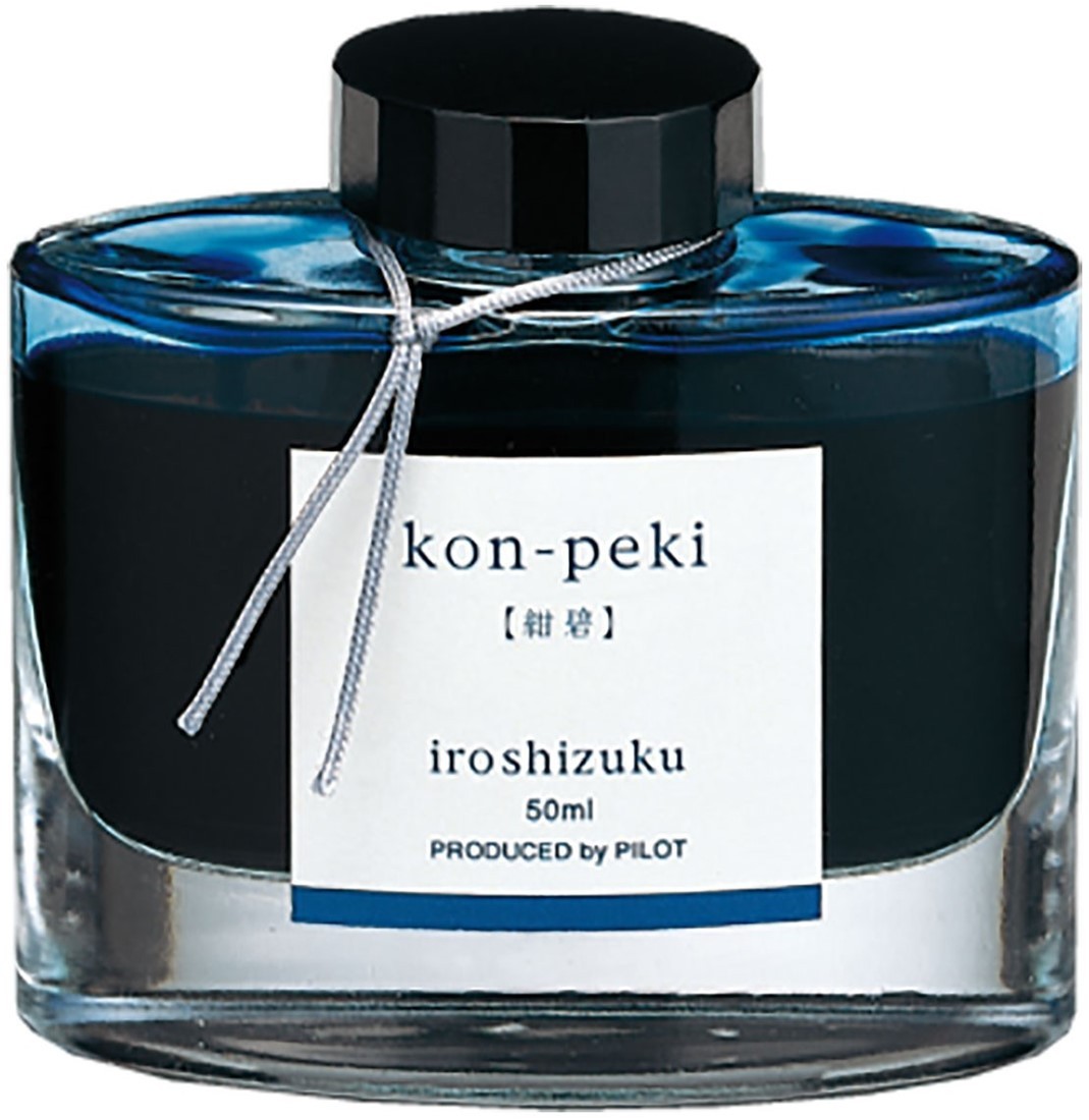 Pilot Iroshizuku Mürekkep Şişesi – Yu-Yake 50 ml  Renk Kon Peki - Azure