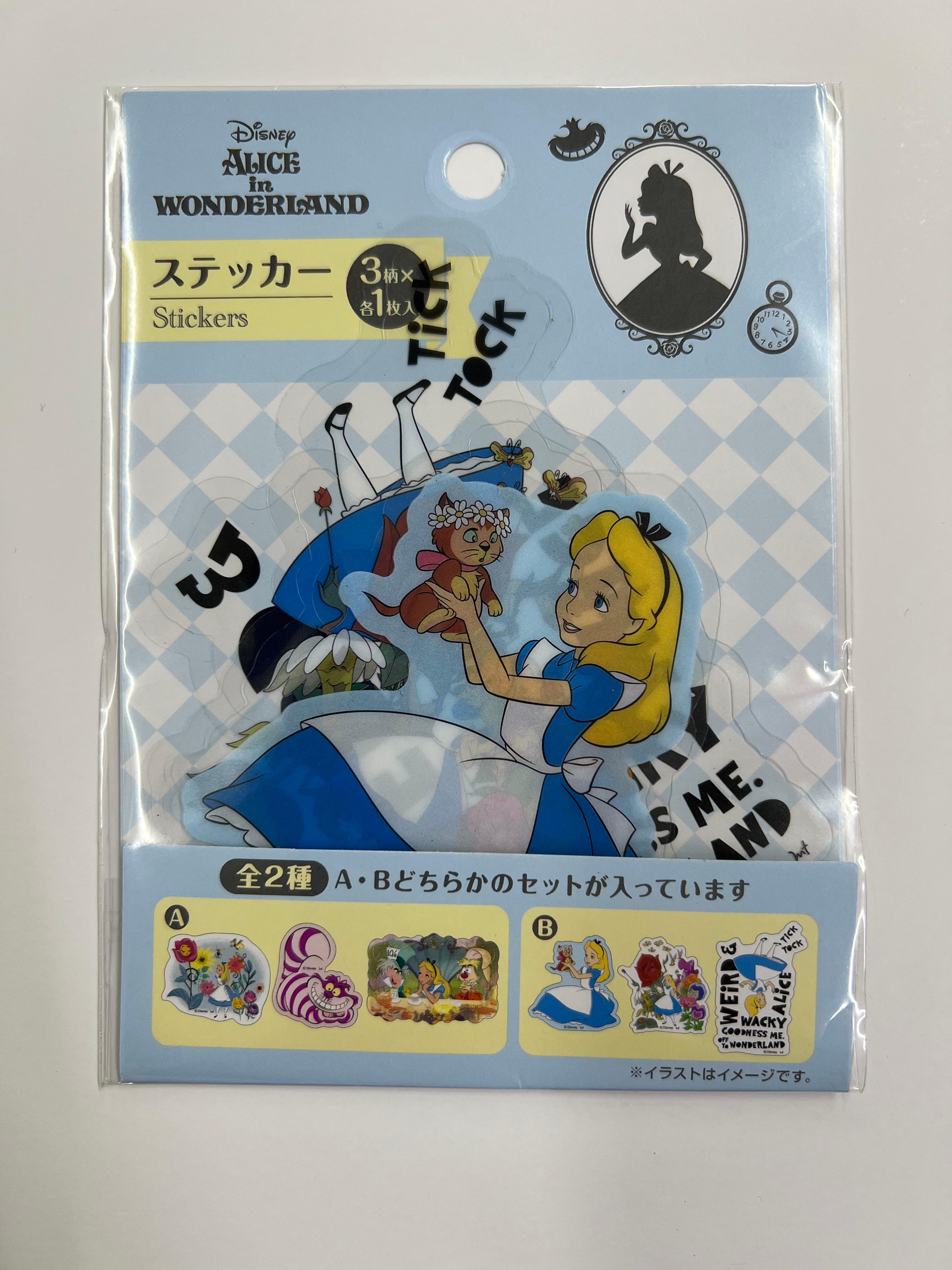 Disney Alice in Wonderland 3 Parça Sticker Seti