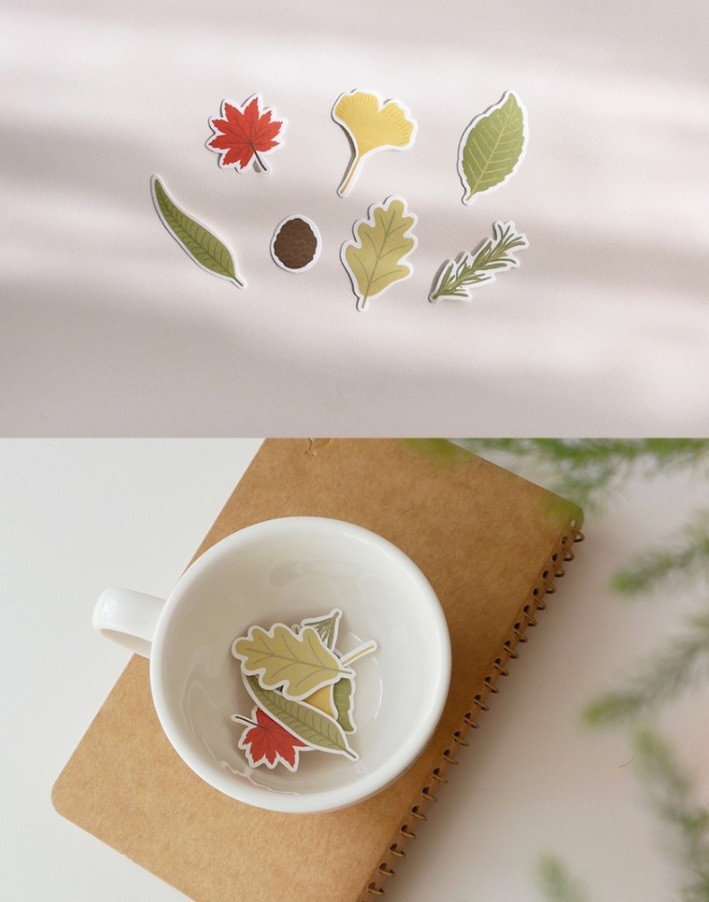 Kore Suatelier Cereal Stickers, Çıkartma – 303 leaves