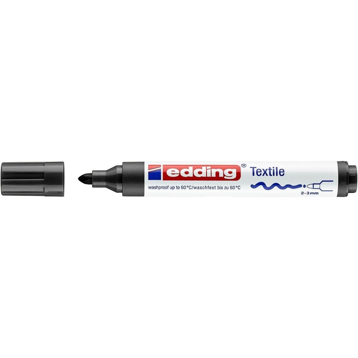 Edding 4500 Tekstil Kalemi 2-3mm Siyah