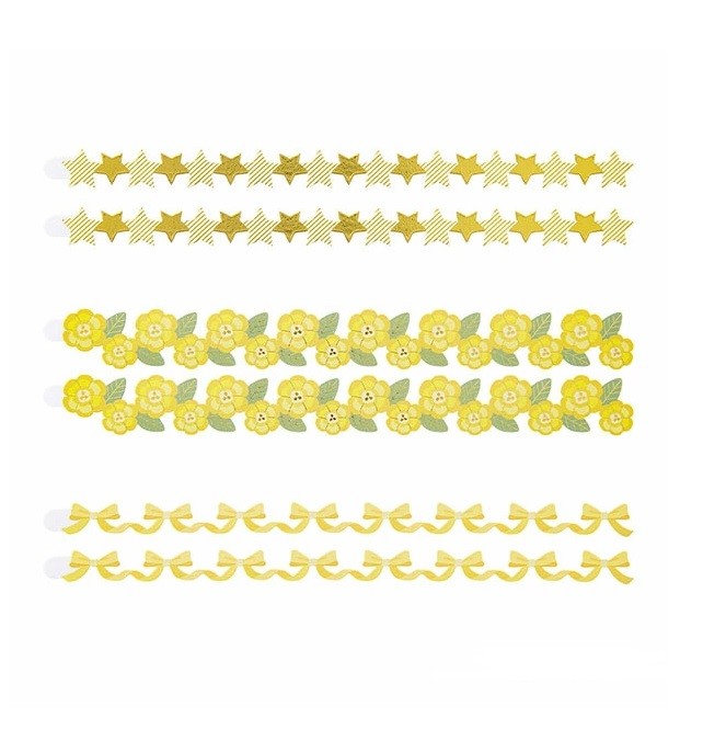 Midori  Kurdele Şerit Bant Sticker - Sarı