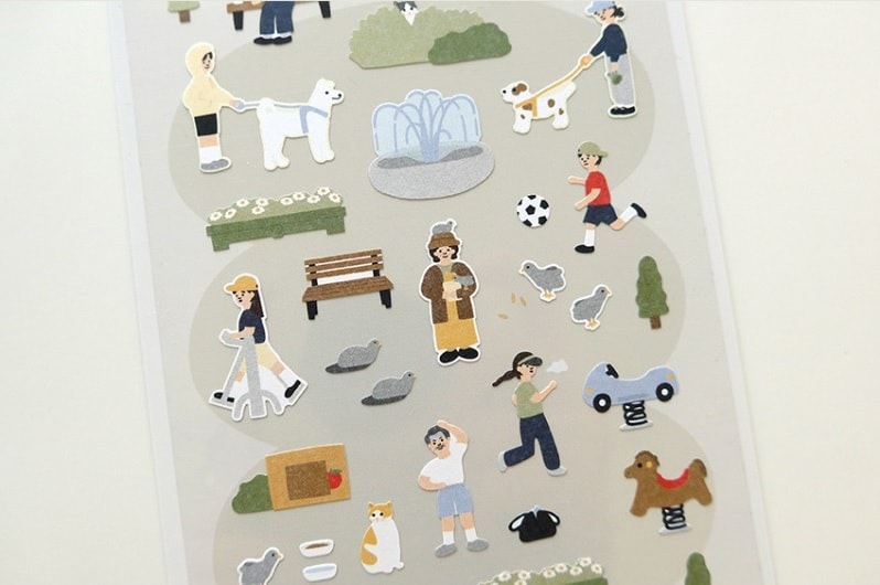 Kore Suatelier Design Sticker Çıkartma - 1172 in the park