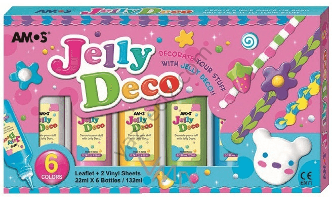 Jelly Deco Boyutlu Boncuk Boyası 6'Lı