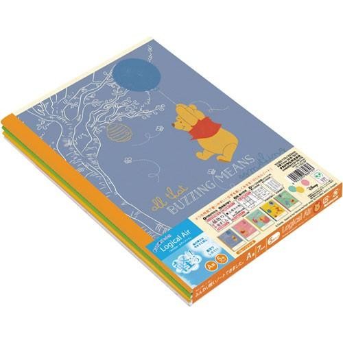 Winnie The Pooh 5'li Defter Seti , Orijinal Japon, B5 Boyut, Noktalı Çizgili