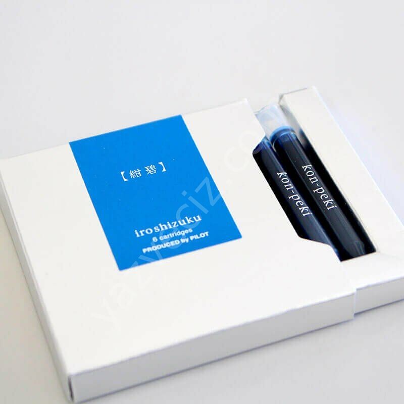 Pilot iroshizuku Dolma Kalem Kartuşu 6'lı Set Masmavi,kon-peki
