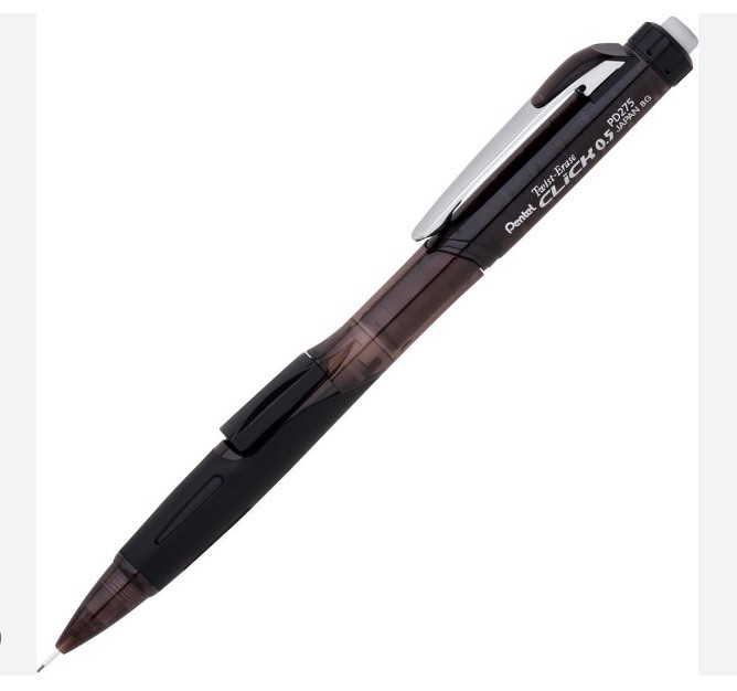 Kolleksiyonluk Vintage Pentel Twist-Erase Click 0.5 Uç Versatil - Mekanik Kalem Renk : Siyah