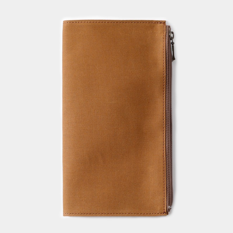 Traveler's Company Pamuklu Fermuarlı Kılıf - Kahve