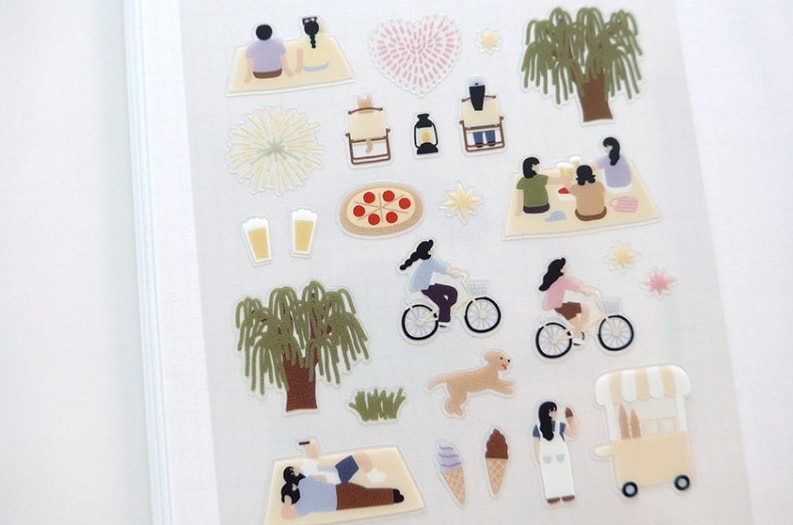  Kore Suatelier Design Sticker Çıkartma - 1193 midnight picnic