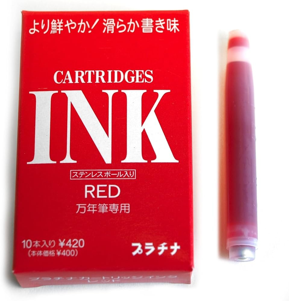 Platinum Cartridges Ink - Yedek Mürekkep Kartuş - Renk : Kırmızı 10 ad.