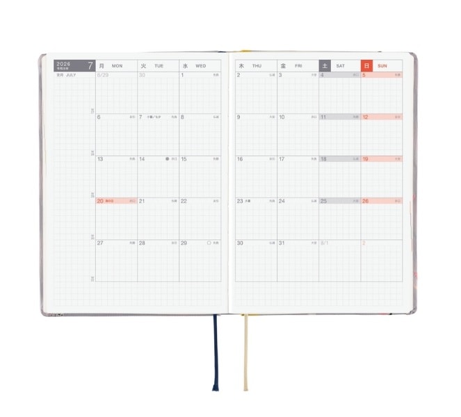 Kampanyalı Ön Sipariş Hobonichi Techo HON - A6 Japanese - ONE PIECE Hiriluk’s Cherry Blossoms 