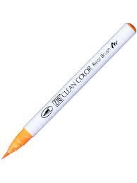 Zig Clean Color Real Brush Fırça Uçlu Marker Kalem 002 fl.orange