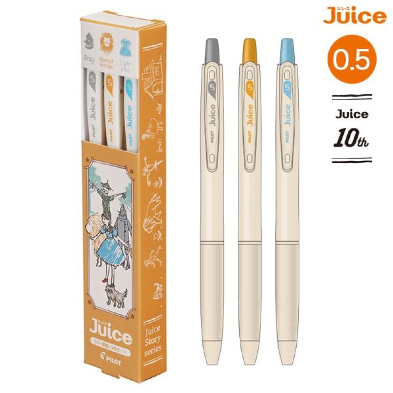 Pilot Juice 0.5mm Peri Masalı Serisi Oz Büyücüsü Turkuaz Yeşil, Pembe, Mavi olmak üzere 3 renk