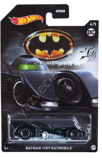 Hot Wheels GYN30 DC Series Batman Batmobile 1989 1/64 Vintage Metal Model Araba